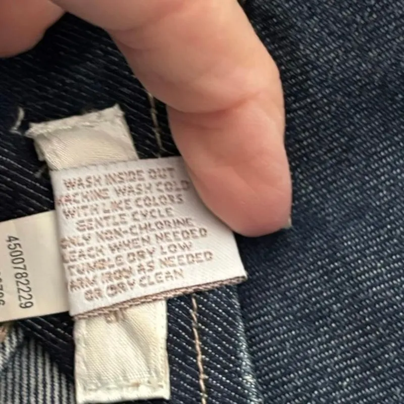 Chicos Size 1 US M Ruffled Denim Vest Western Rodeo Festival - Image 5