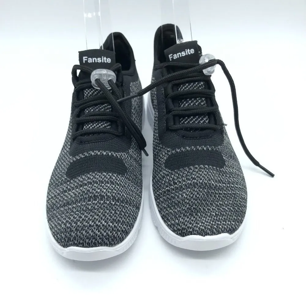 Fansite Womens Mesh Sneakers Lace Up Drawstring Athletic Gray US Size 6 - Image 2