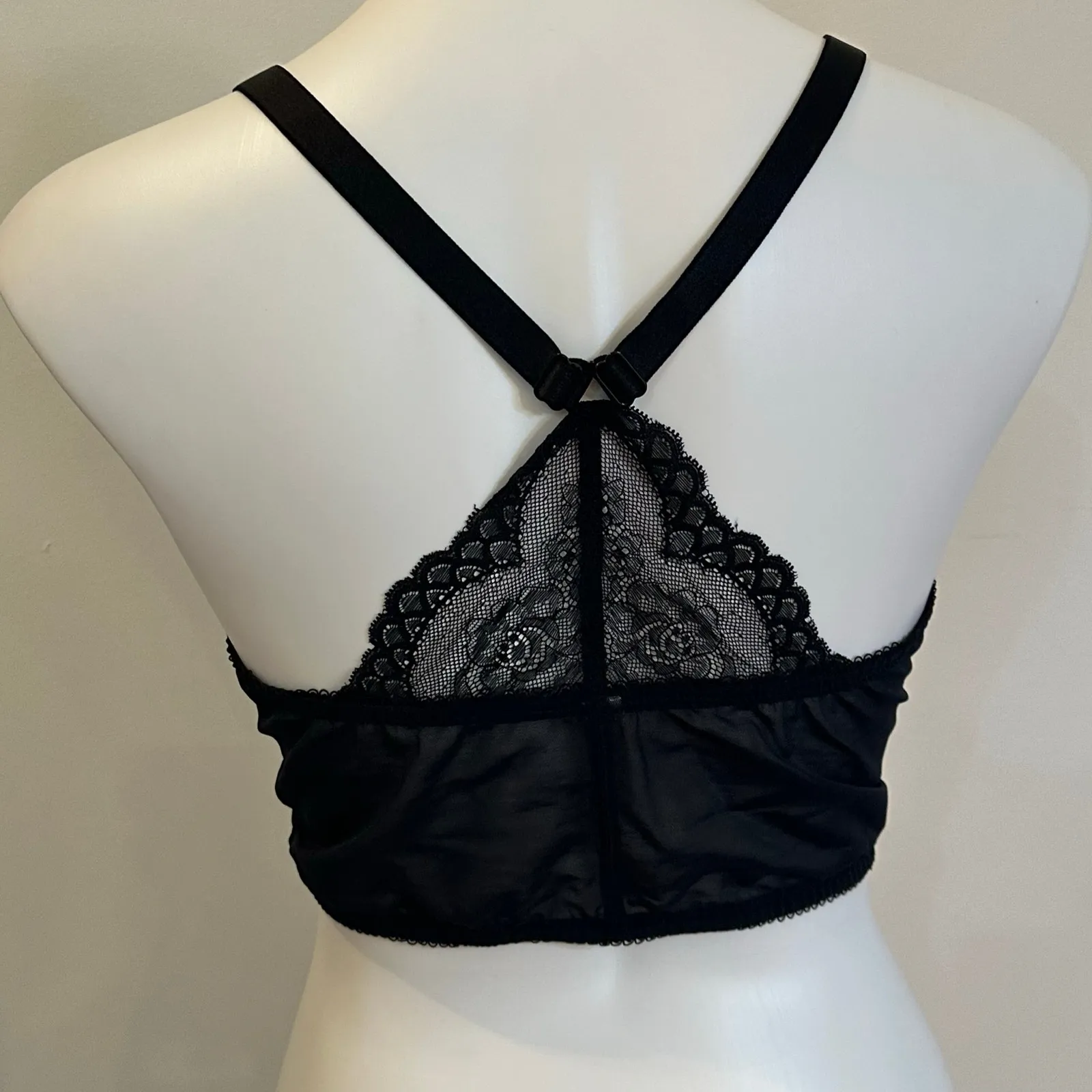 Gossard Black Lace Bustier sz 42D Gossard Superboost Plunge Bra - Image 9