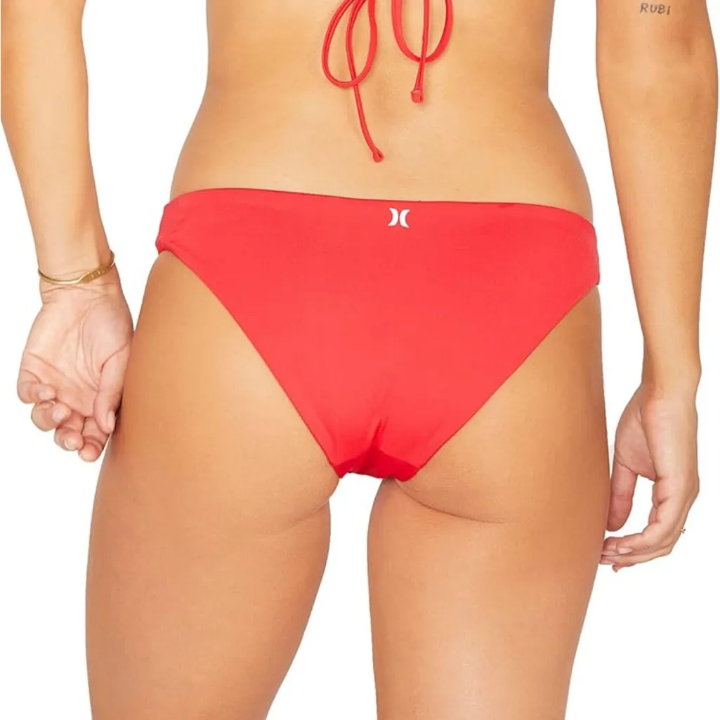 NWT Hurley Women’s Standard Bikini Bottom – Red Pepper - Medium - Image 4