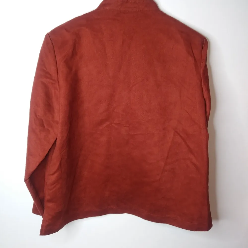 Bon Worth MP Burnt Orange Zip Jacket Petite Size undefined - Image 4