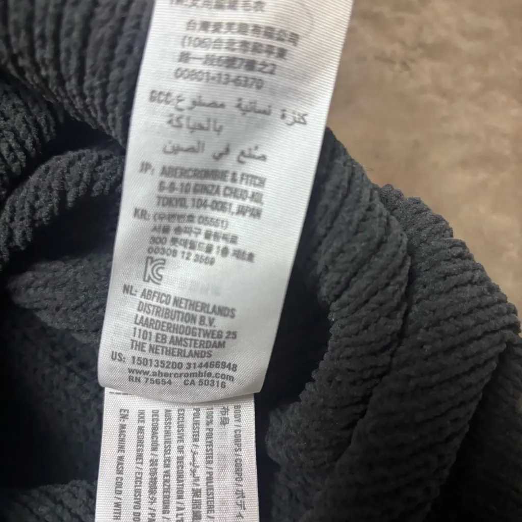 Abercrombie & Fitch Gray Oversized Soft AF Knit Sweater Slouchy Fit Womens M - Image 4