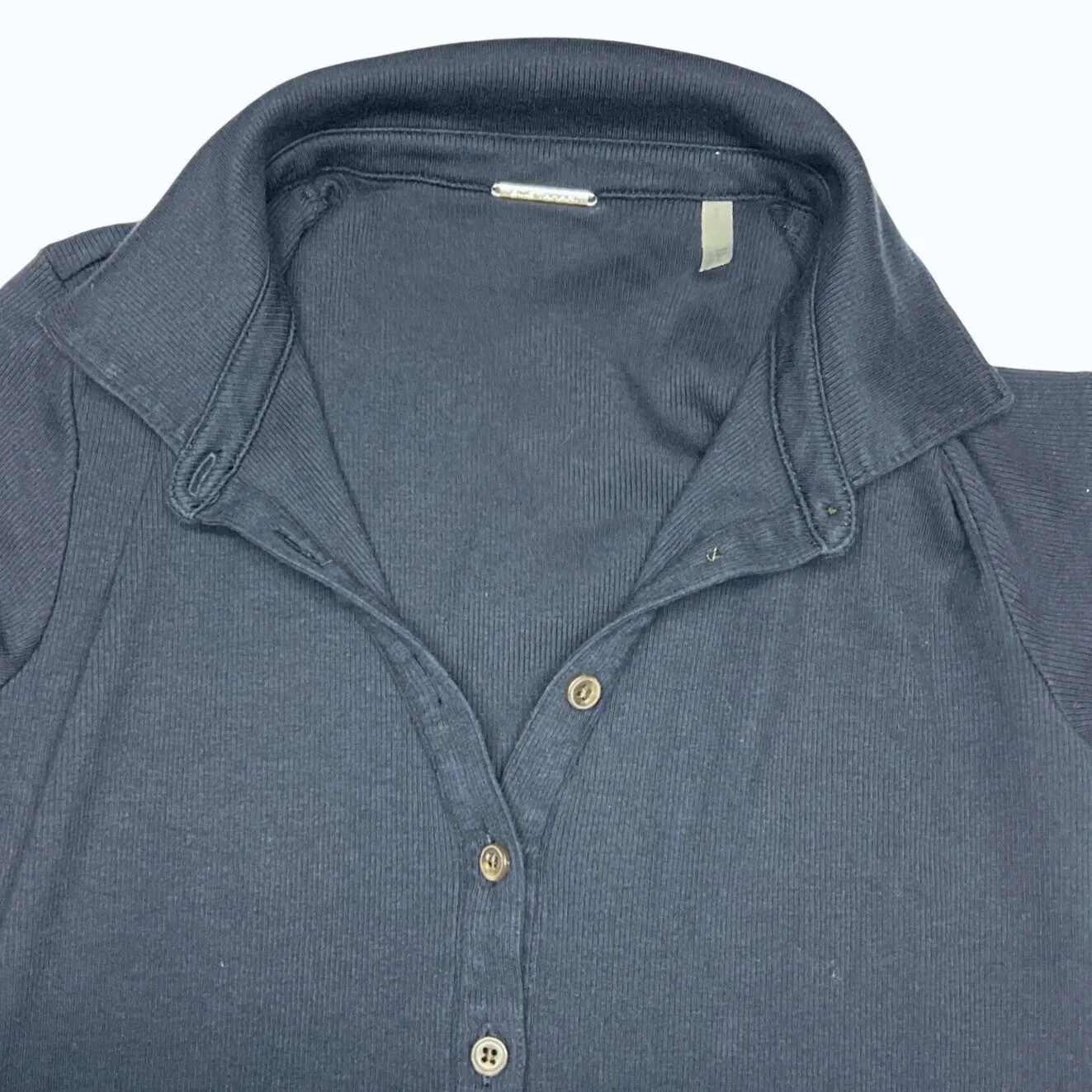 Elie Tahari Button Down Polo Midi Dress Womens Small Navy Pima Cotton NWOT - Image 7