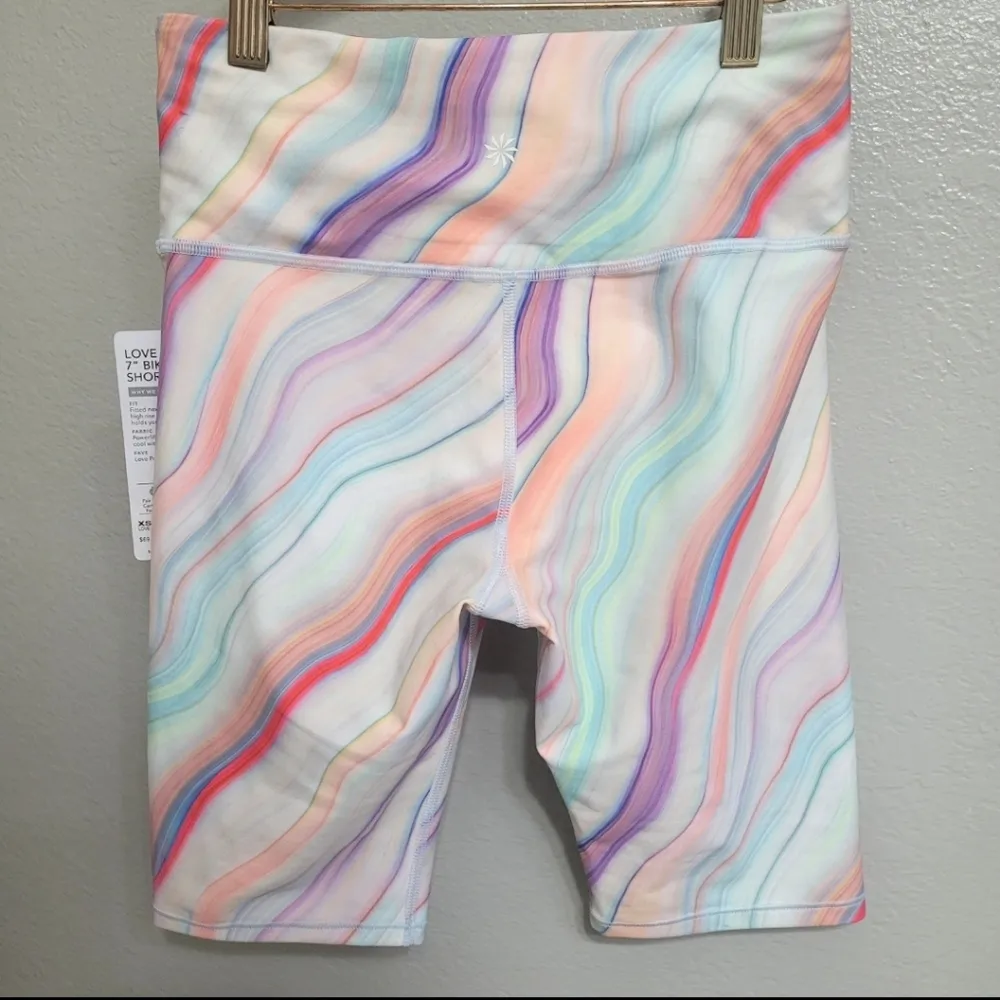 NEW ATHLETA Love Proudly 7” Bike Shorts Size XS - Image 2
