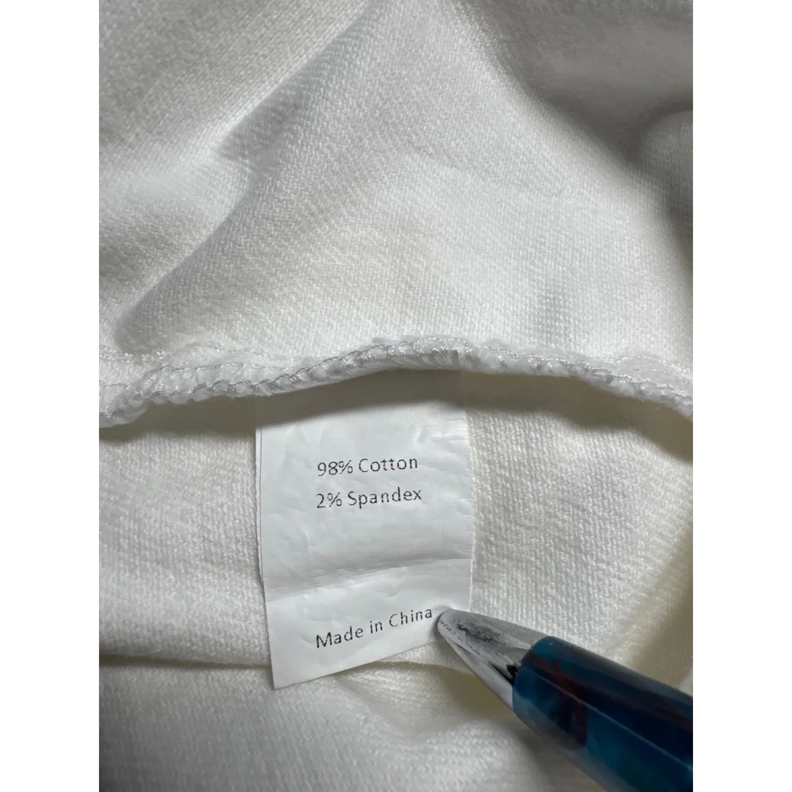 Agnes Orinda Overalls Dress Sleeveless Casual White Denim Skirt 4X‎ - Image 4