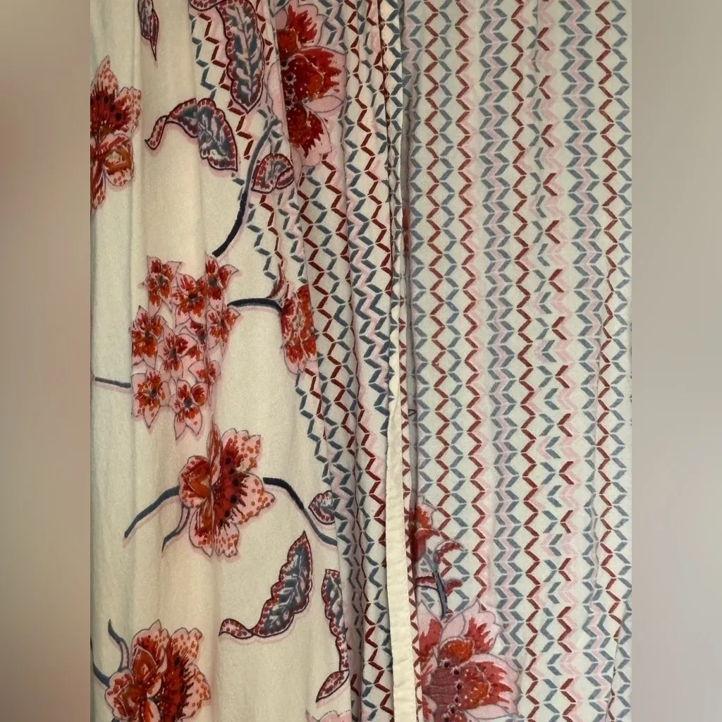 Angie Red and Blue Floral Blouse - Image 2