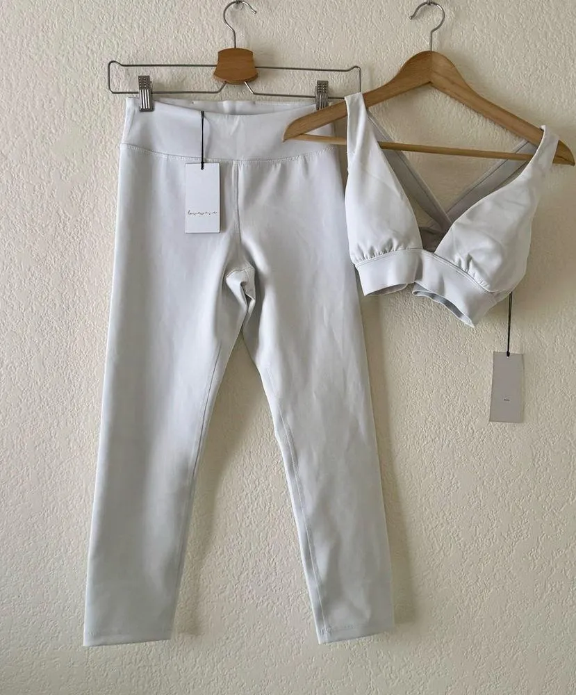 Revolve Lovewave Luka Legging and Claire sports bra set in White - Image 5