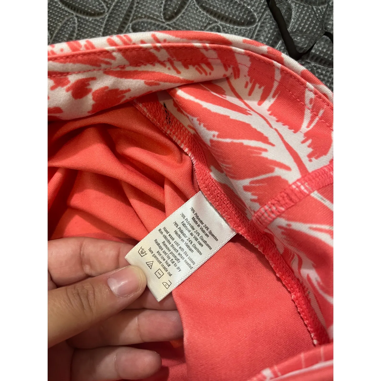 ALO Engineered AIrbrush Legging $110 Palm Springs‎ Pink Coral Black Pant Small - Image 3