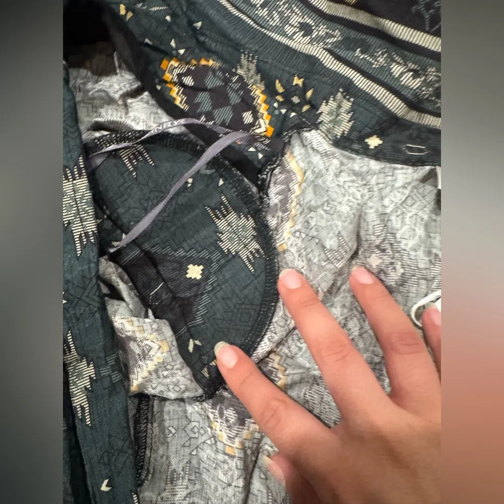 CITY CHIC refinity trendy jasper paisley Green Patterned Long cardigan coat Size M - Image 10