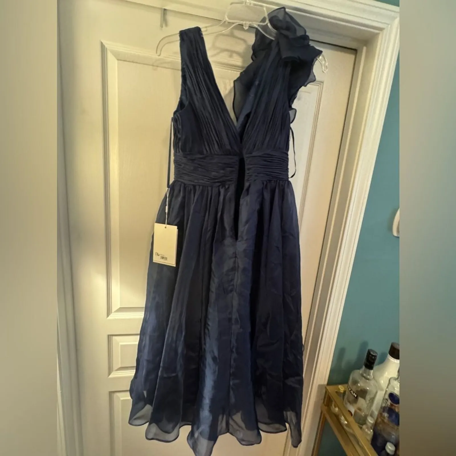 MAC DUGGAL 49494 A Line Cocktail Tea Length Dress Size 8 New w/ Tag MSRP $398 - Image 7