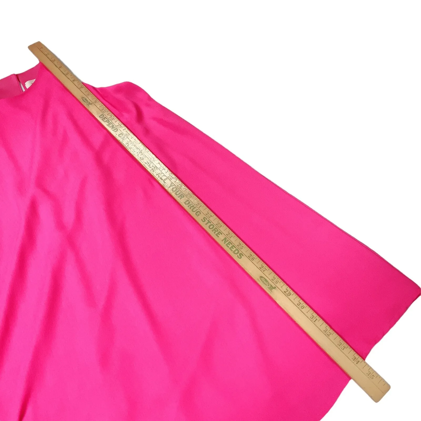 Everly Women's Small Pink Shift Dress Keyhole High Neckline Sleeveless B205 - Image 8