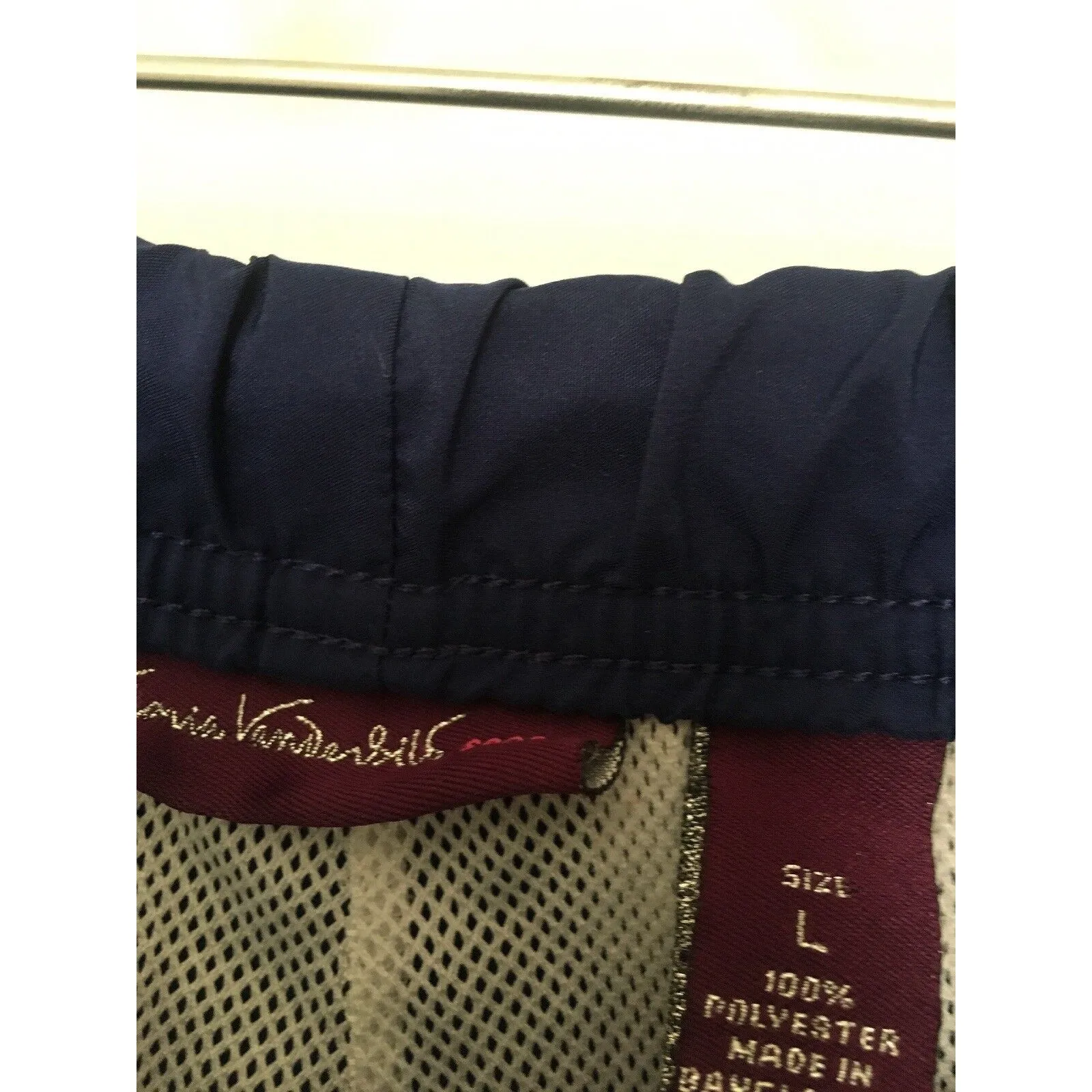 Gloria Vanderbilt Women's Track Pants Blue Gray Active Athletic Size Large - Image 5