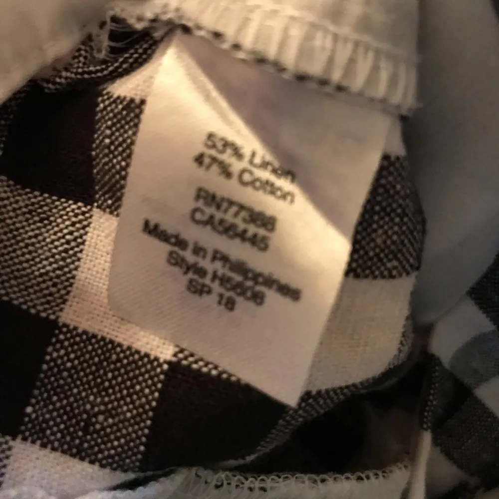 J Crew Black&white gingham scalloped shorts - Image 4