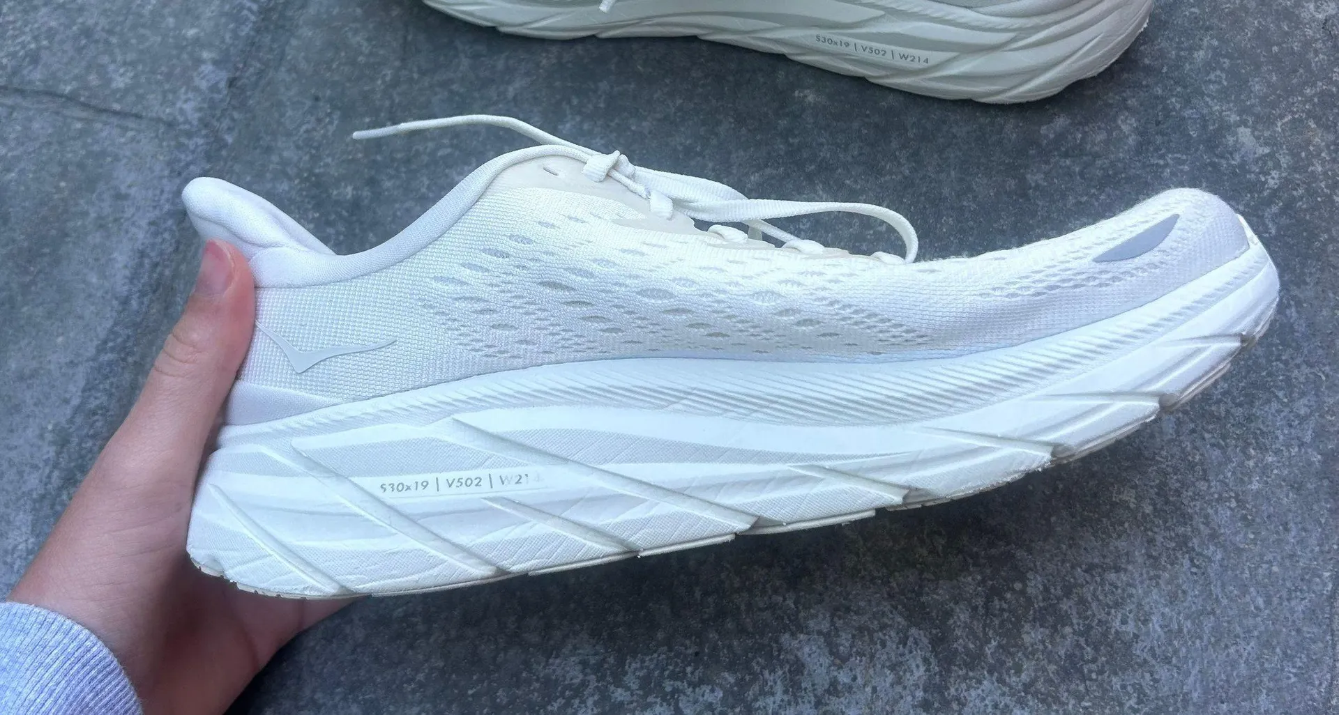 Hoka Clifton 8 White Shoes - Image 6