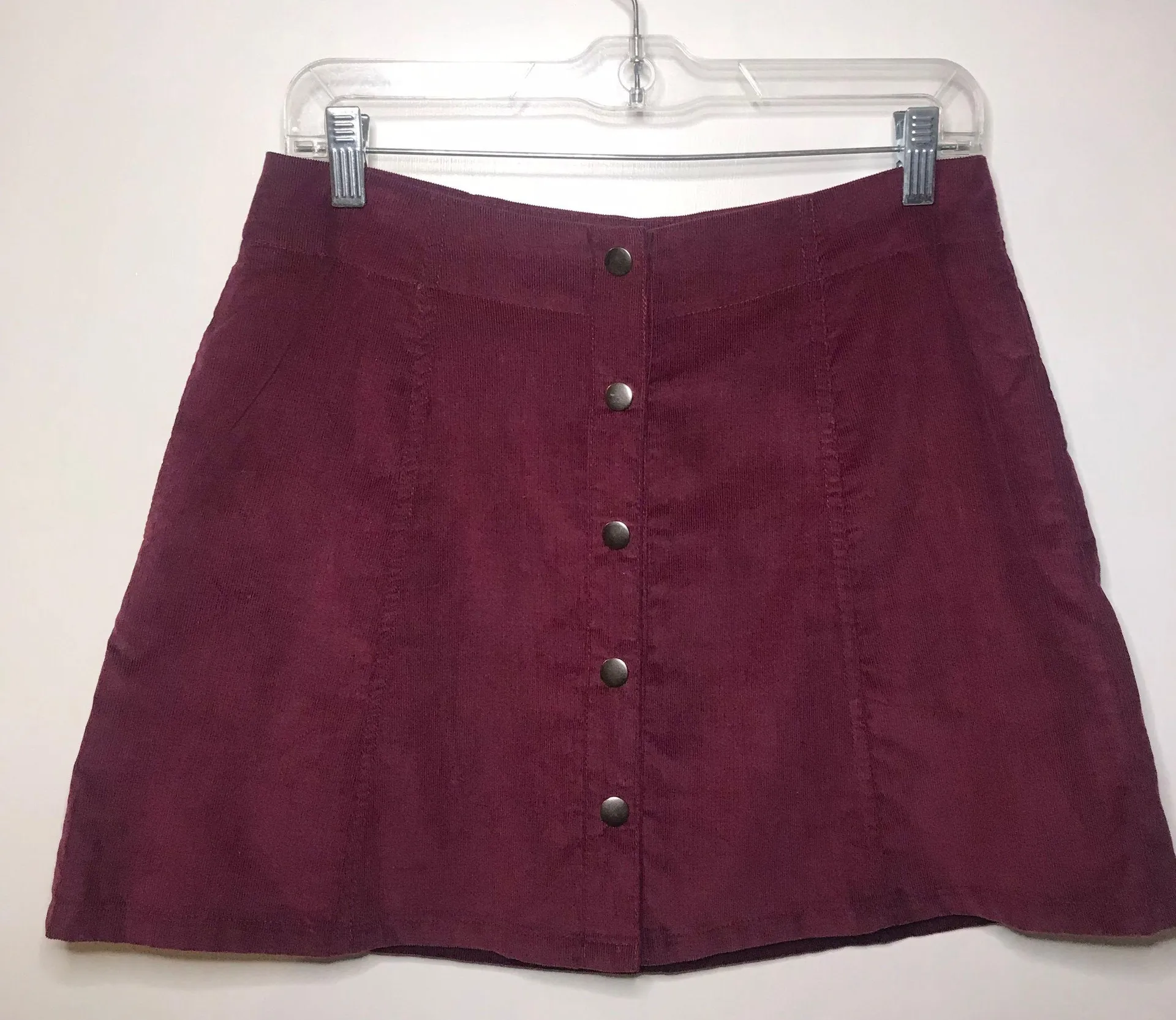 Corduroy Button Down Skirt - Image 3