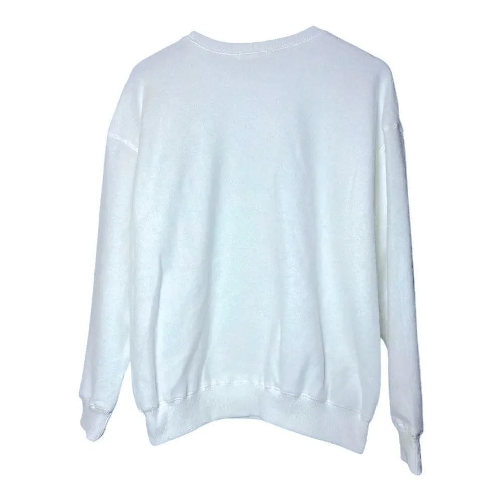 🆕 White Crewneck Sweater, NWOT, size Medium - Image 2