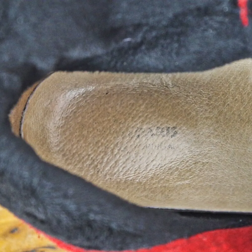 Dromedaris Side Zip Red Leather Portuguese Made Ladies' Boots Size EU 38 - Image 4