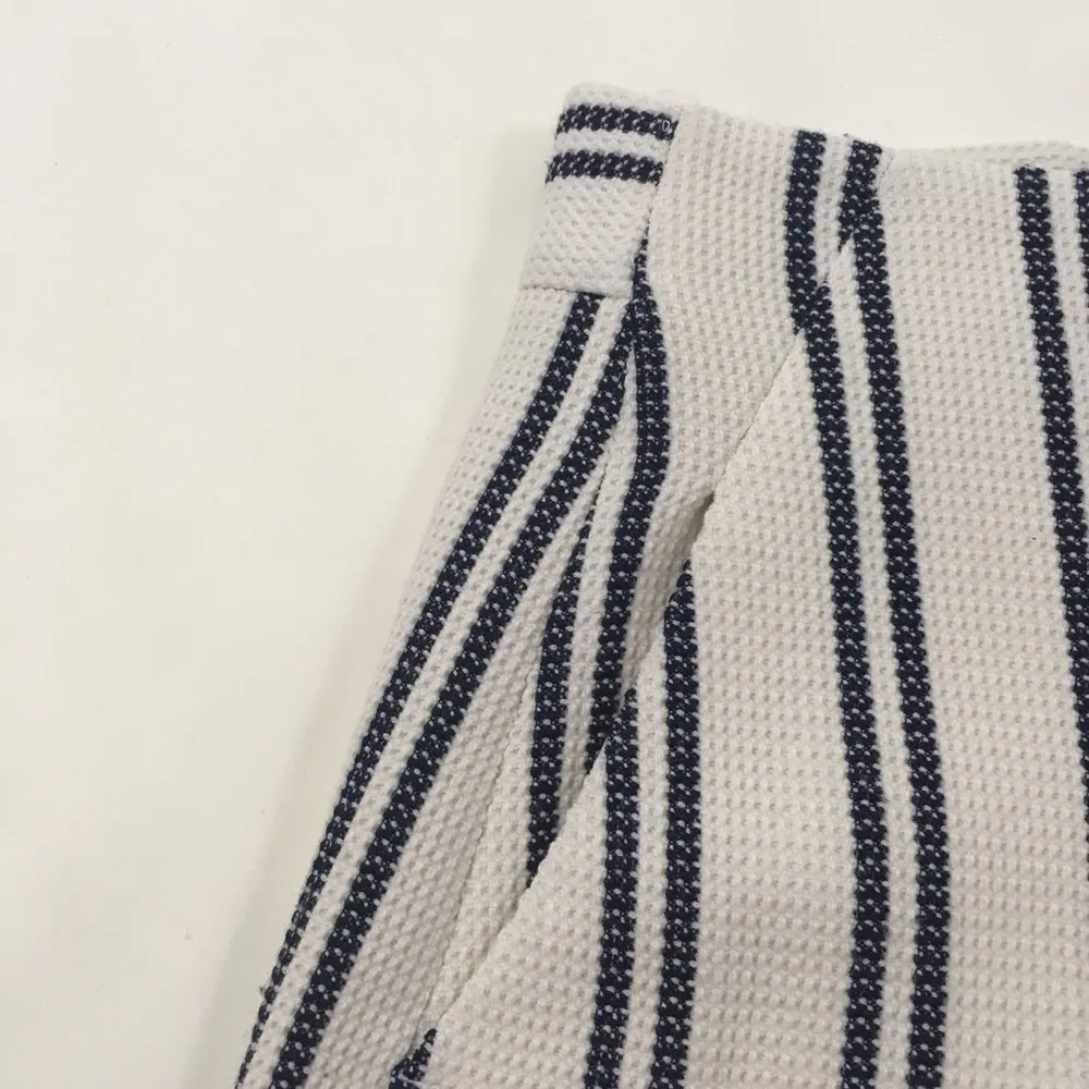 Zara High Waist Stripe Shorts XS - Image 5