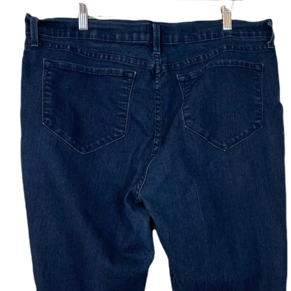 NYDJ Women's Dark Wash Crop High Rise Stretch Slimming Jeans Plus Size 18 - Image 6