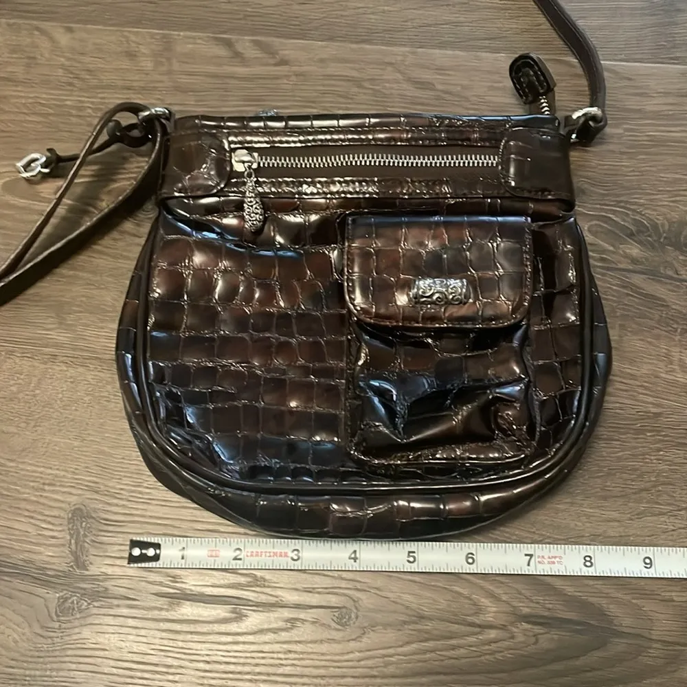 Vintage Brighton Brown Croc - Image 3