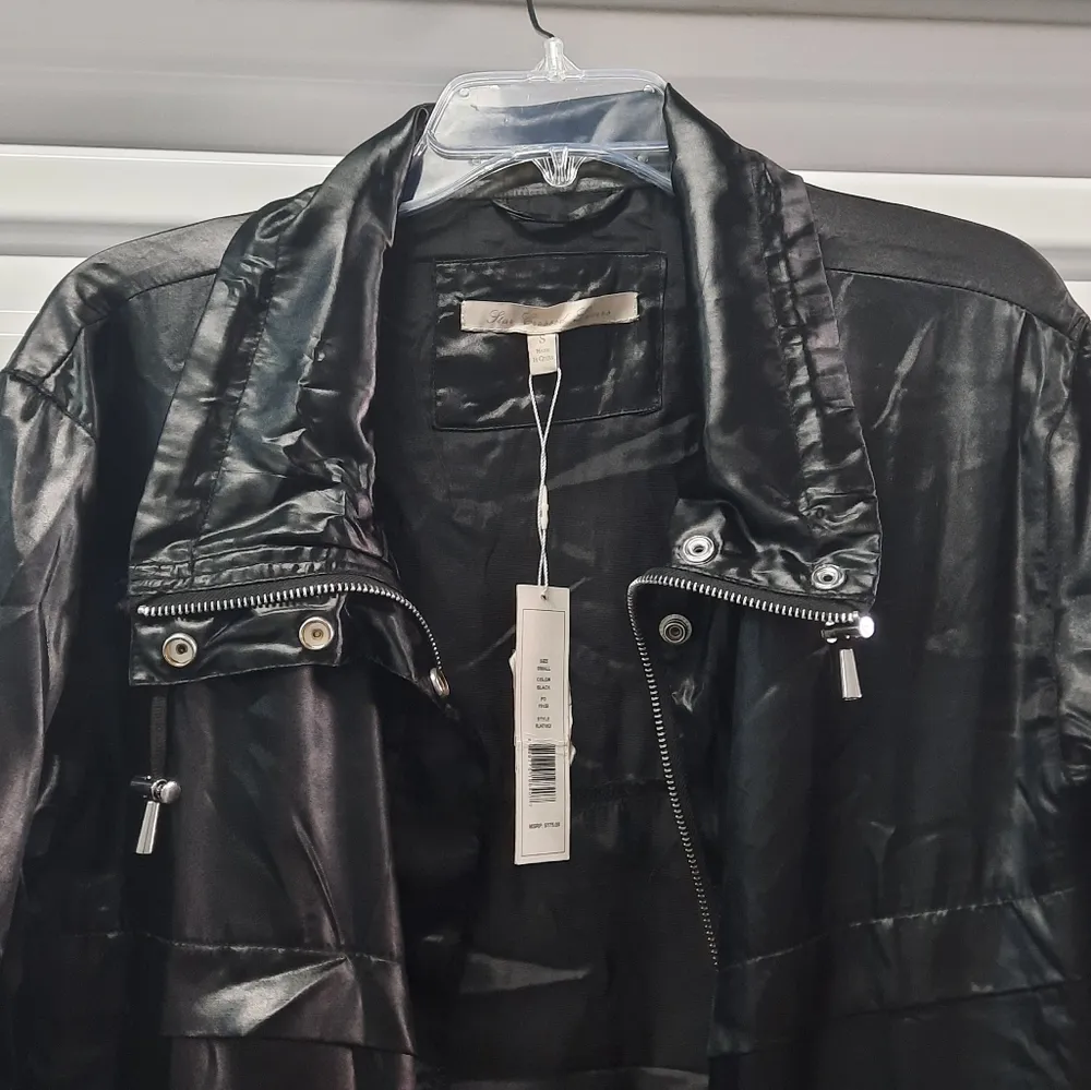 Star Crossed Lovers Women's Jacket Small Black Lightweight Oversized Whimsygoth - Image 5