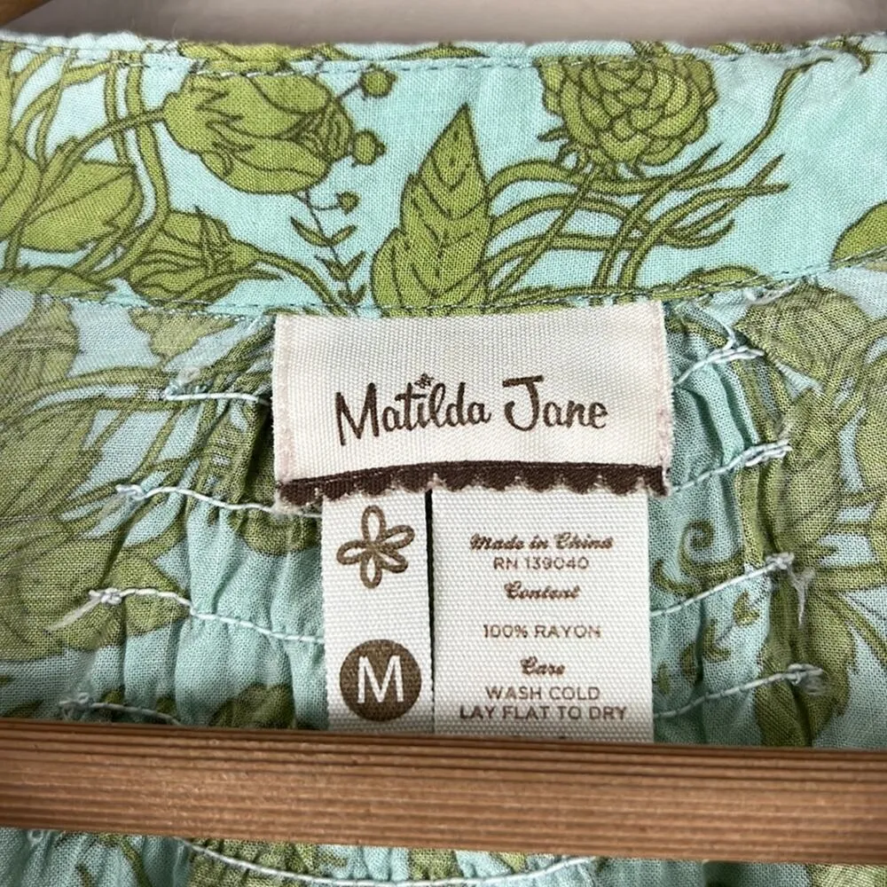 Matilda Jane Green Dappled Piper Secret Fields Cottagecore Top - Image 5