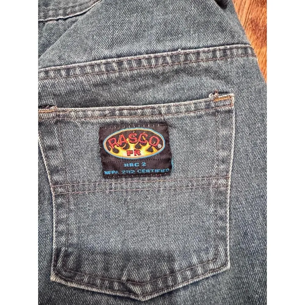 Rasco FR Item 038237CH Blue Denim Straight Leg Five Pocket Jeans Size 7S - Image 10