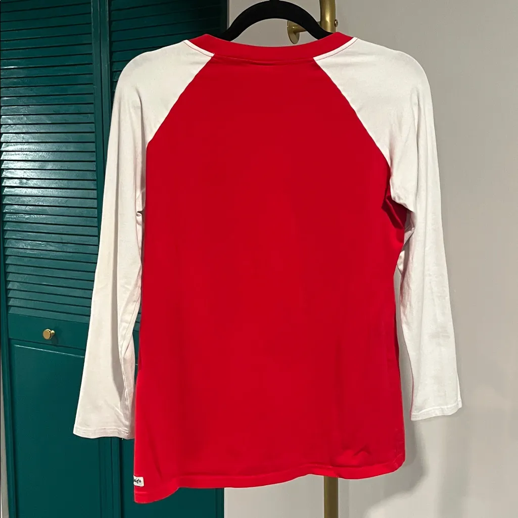 LF Red and White Long Sleeve Tee - Image 3