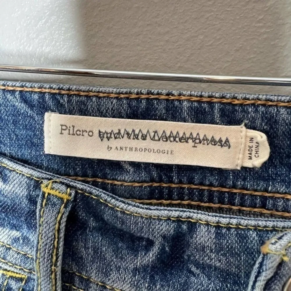 Anthro Pilcro & the letterpress slim boyfriend distressed leopard stripe size 25 - Image 9