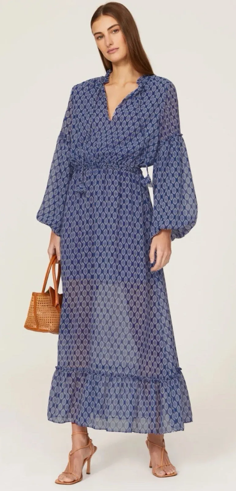 Misa Los Angeles Amata Maxi Dress Size XS Costal Feminine modest Flowy boho chic - Image 1