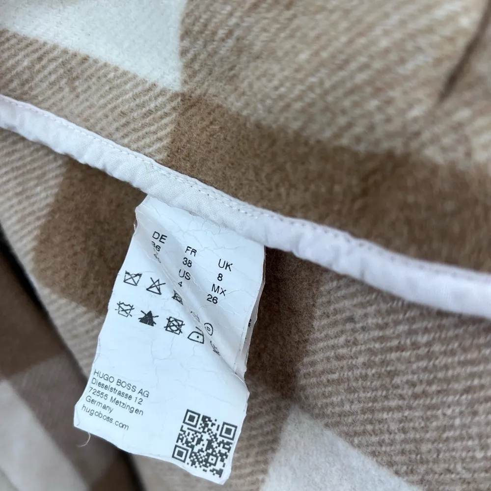 Boss Calea Plaid Poncho - Image 8