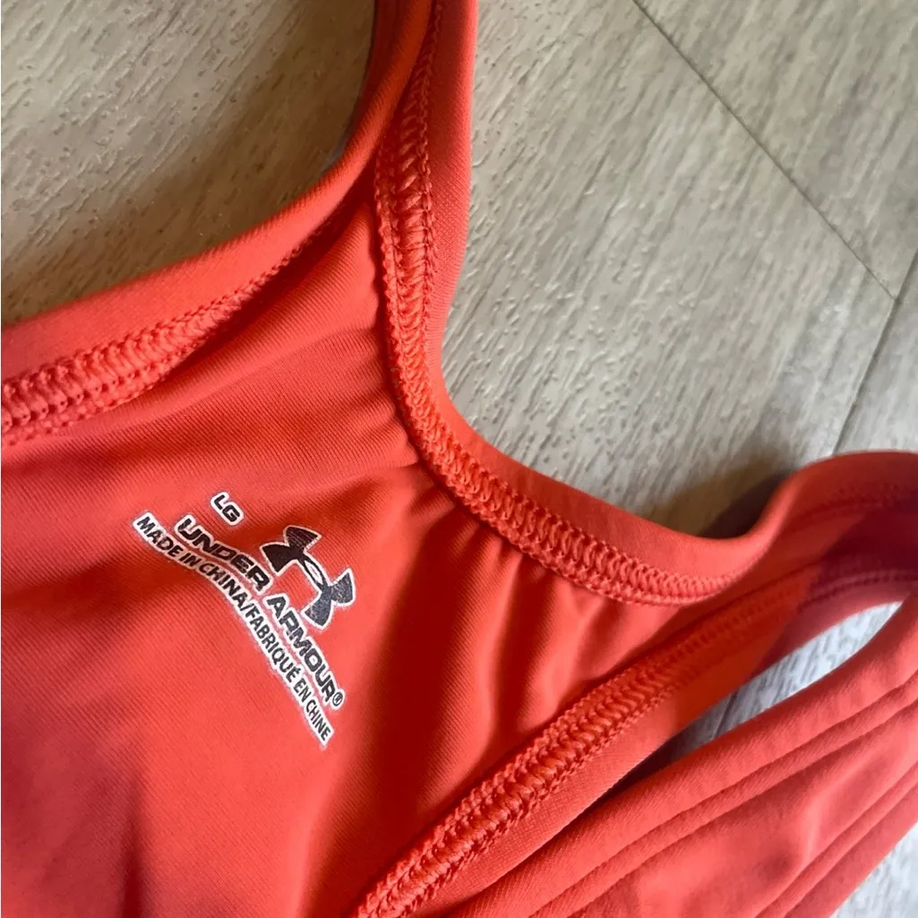 Under Armour Vibrant Orange Sports Bra - Image 2