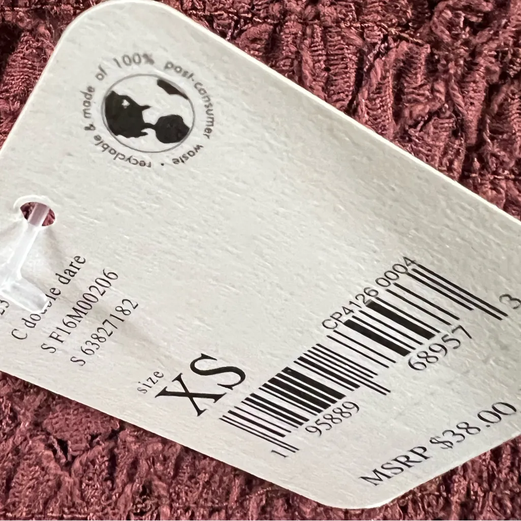 Free People FP One Adella Bralette Red Maroon Lace Bra Fairy Bohemian Festival - Image 5