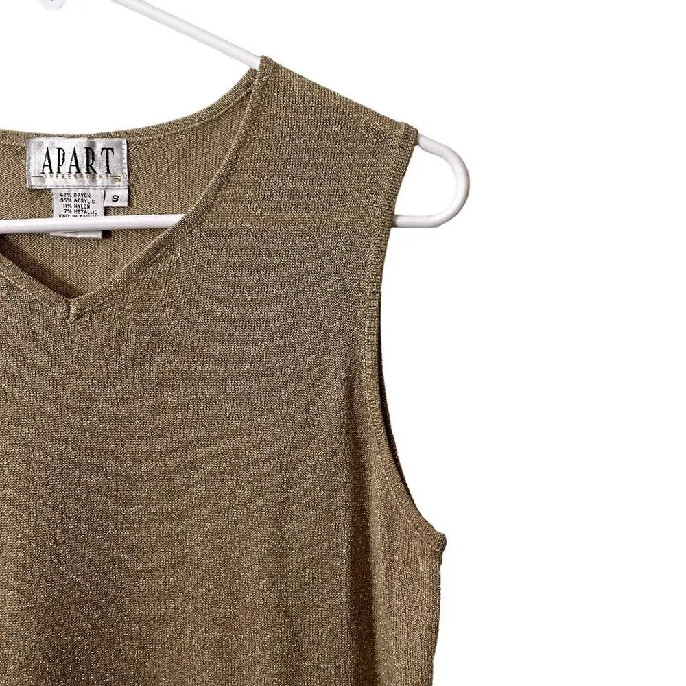 Apart Impressions golden knit sleeveless v - Image 2