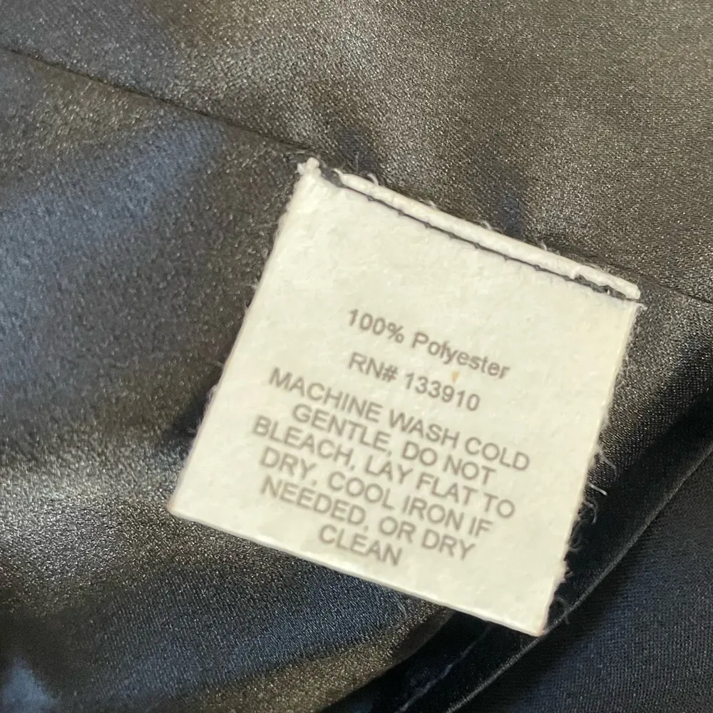 Show Me Your MuMu Mina Midi Dress Black Luxe Satin Women’s Sz S - Image 9