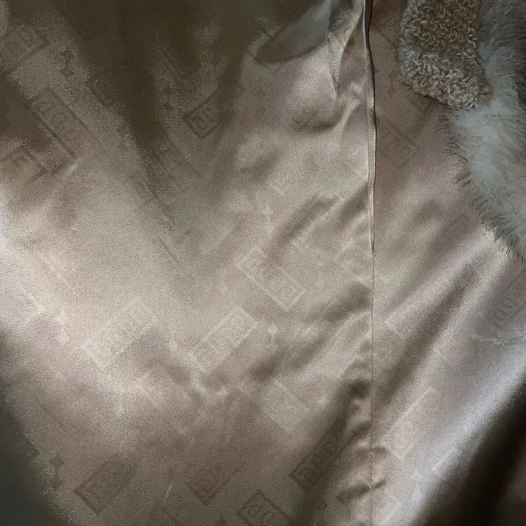 Funky Vintage 1980s D’Esprit Faux Fur Coat! Tan Size 16 - Image 8