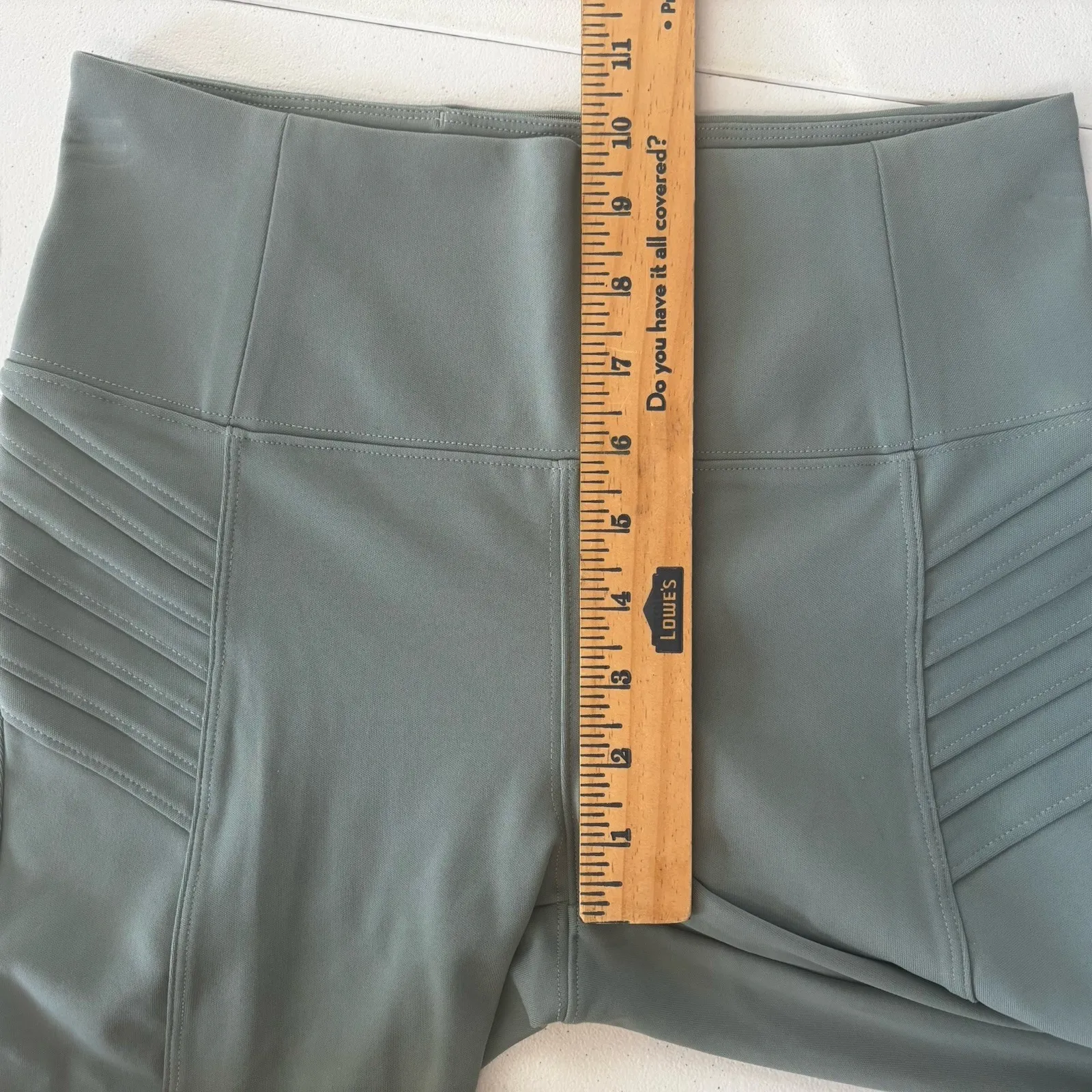 Athleta‎ Women's Delancey Textured Moto Tight Legging Braiden Green Size S - Image 4