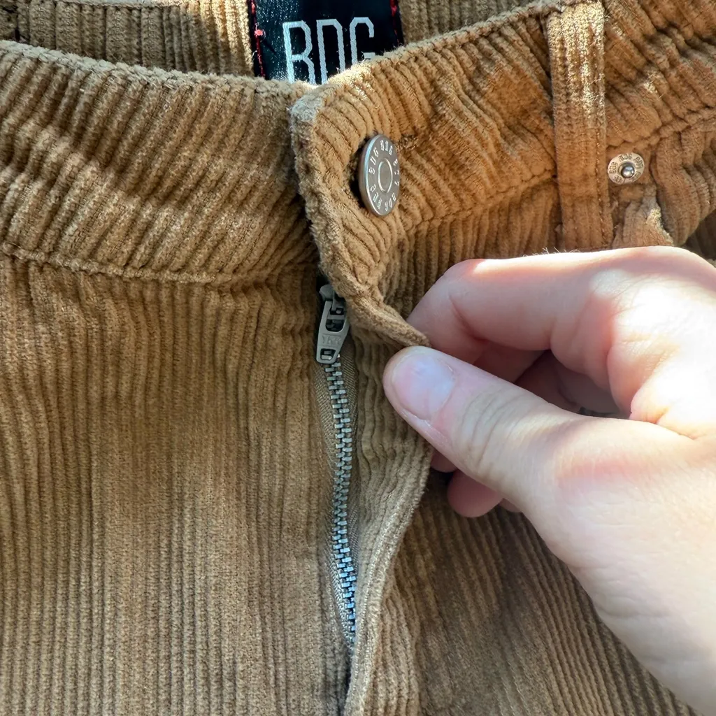 BDG Brown Corduroy Straight Leg Pants - Image 6