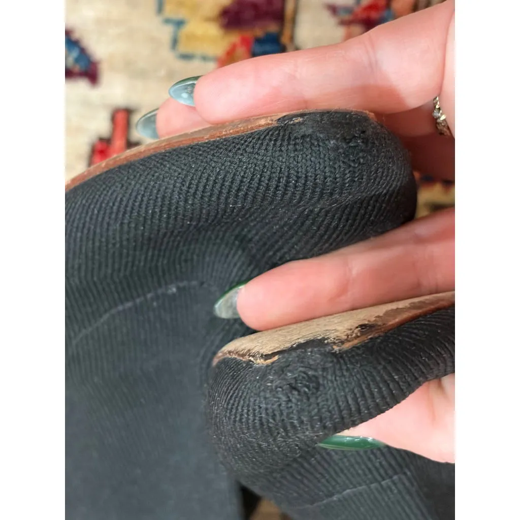 Loeffler Randall Black Sock Ankle Boots Knit Pointed Toe Kitten Heel Womens 9.5 - Image 6