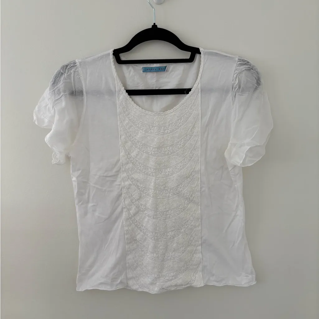 Johnny Was Embroidered Womens Top Medium - Image 2