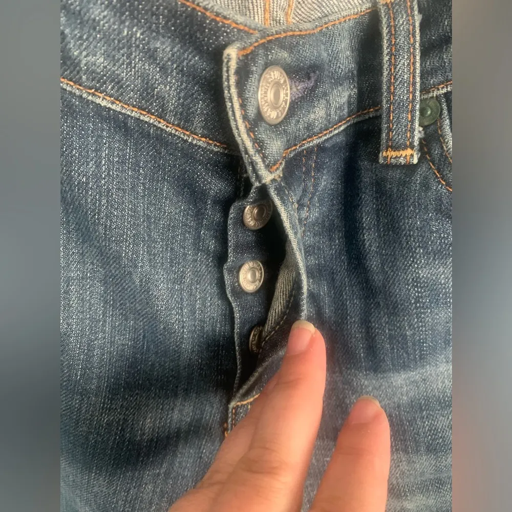 7 For All Mankind “Boy Cut” Button Fly Jeans - Image 4