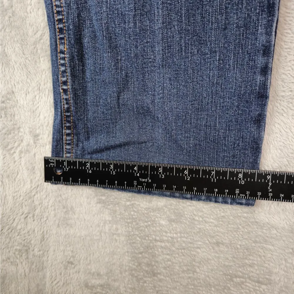 LL Bean Jeans Womens 6 Regular Stretch Mid Rise Medium Wash Bootcut - Image 12