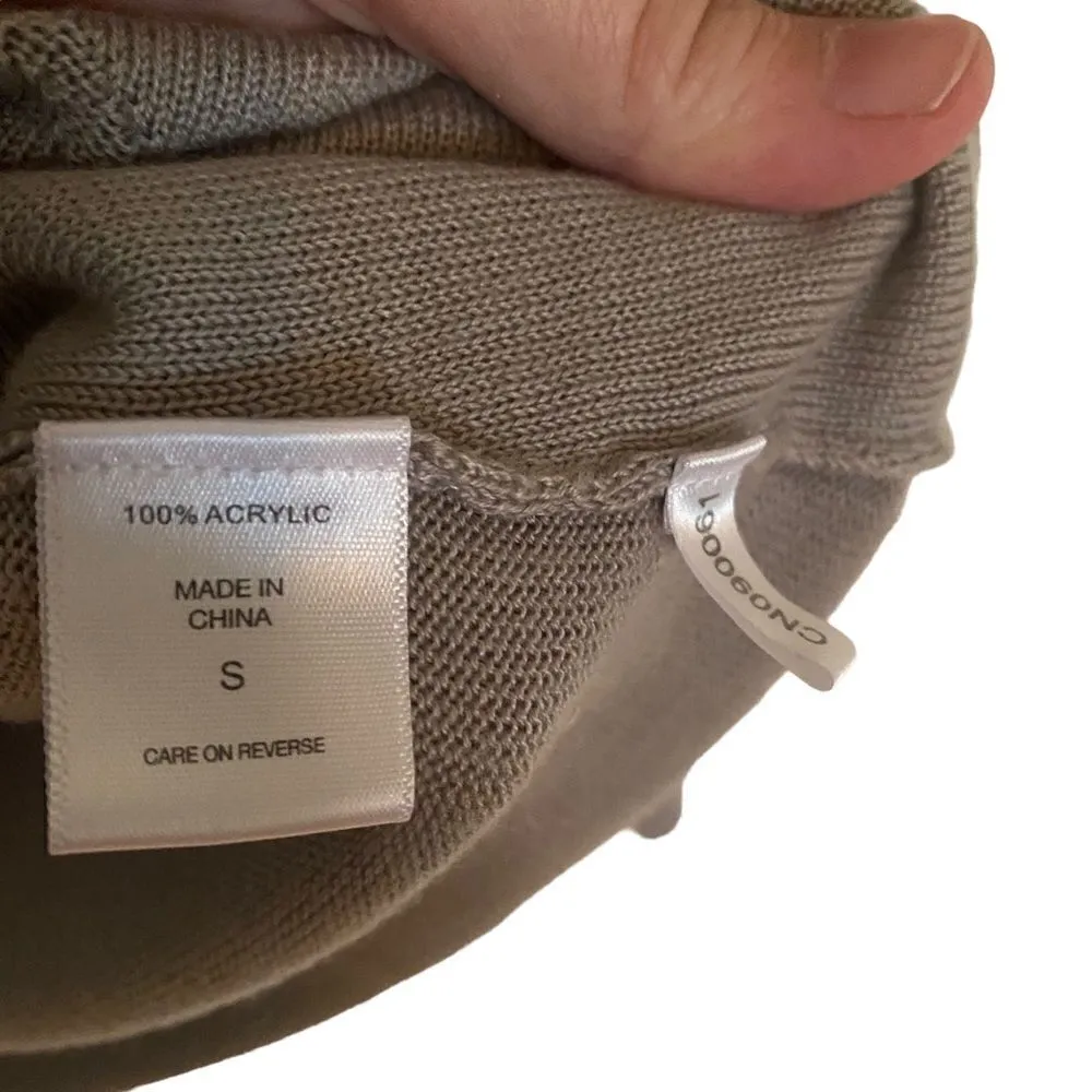 New York & Company 3/4 sleeve gray vneck sweater small Gray - Image 3