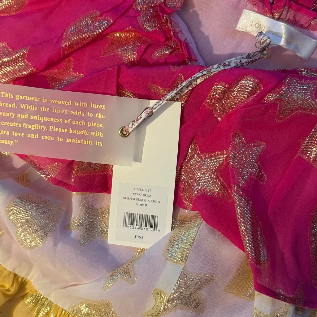 NWT LOVESHACKFANCY VYNNE Ombré Tiered Maxi Dress - Image 8