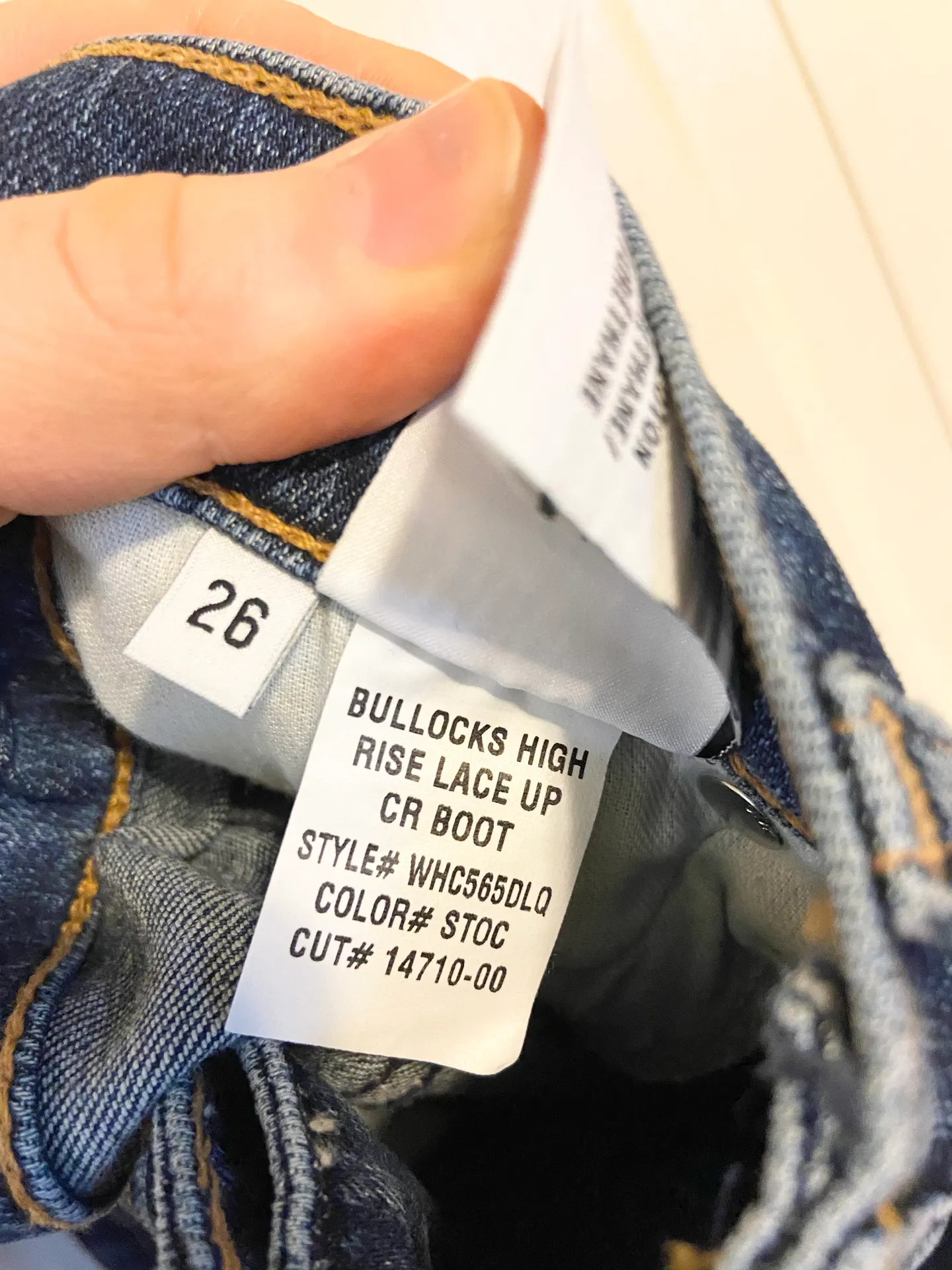 NWT Hudson Bullocks High Waist Lace-Up Crop Flare Jeans - Image 6