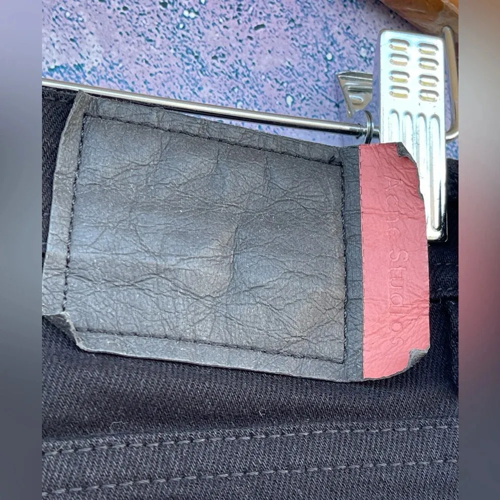 ACNE STUDIOS BLÅ KONST PEG BLACK JEANS SIZE 27 - Image 12