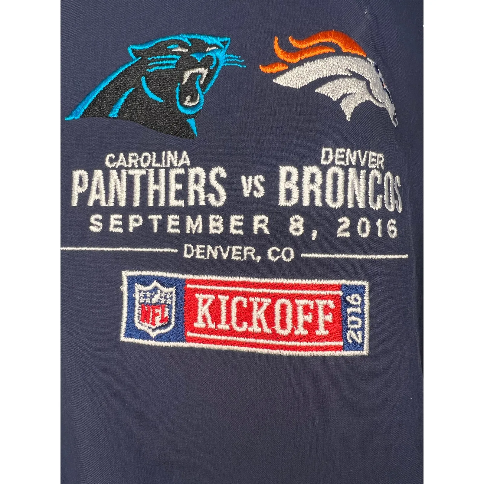 Nike Sphere Hybrid Training Jacket Women’s L NFL Kickoff 2016 Panthers Broncos - Image 2