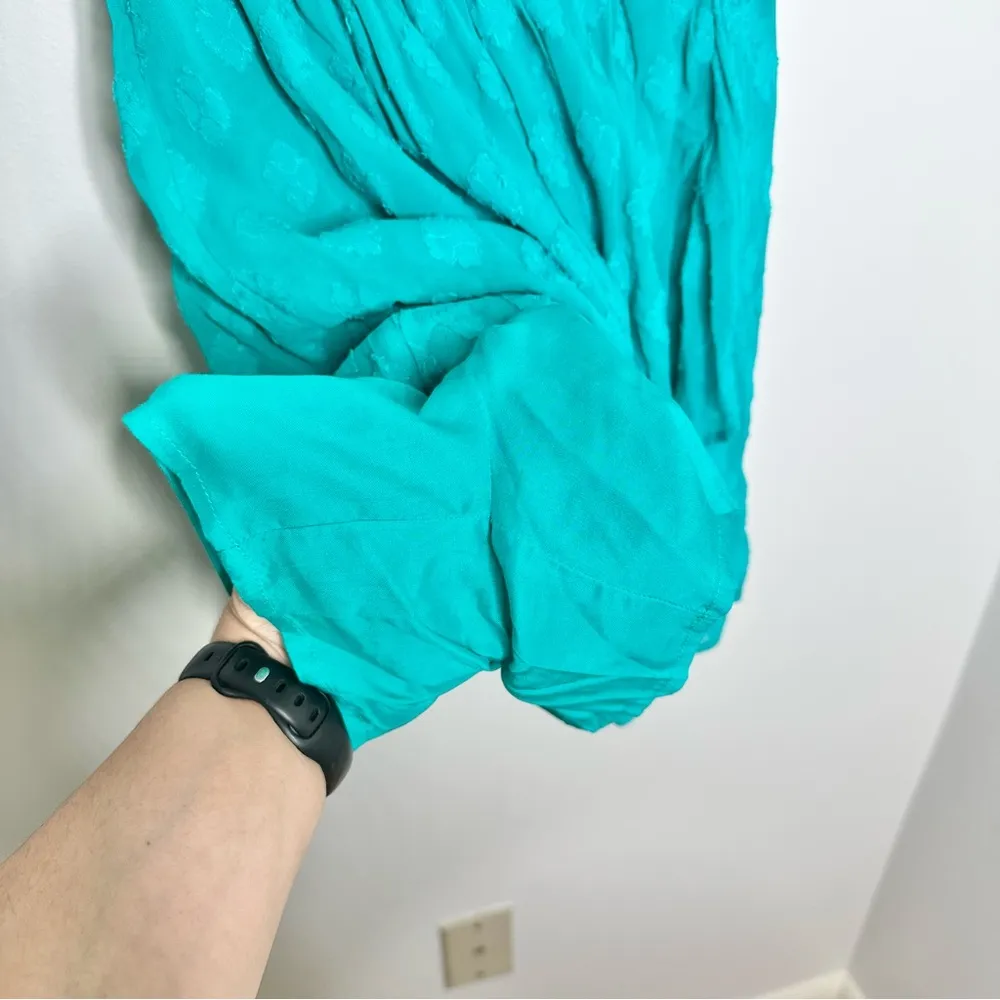 NWT Lilly Pulitzer Rochelle Off the Shoulder Romper in Water Lilly Green - Image 5