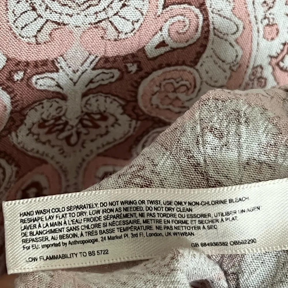 Anthropologie Lilka Chemise Sleep Gown Lounge Dress | Paisley | Small - Image 11