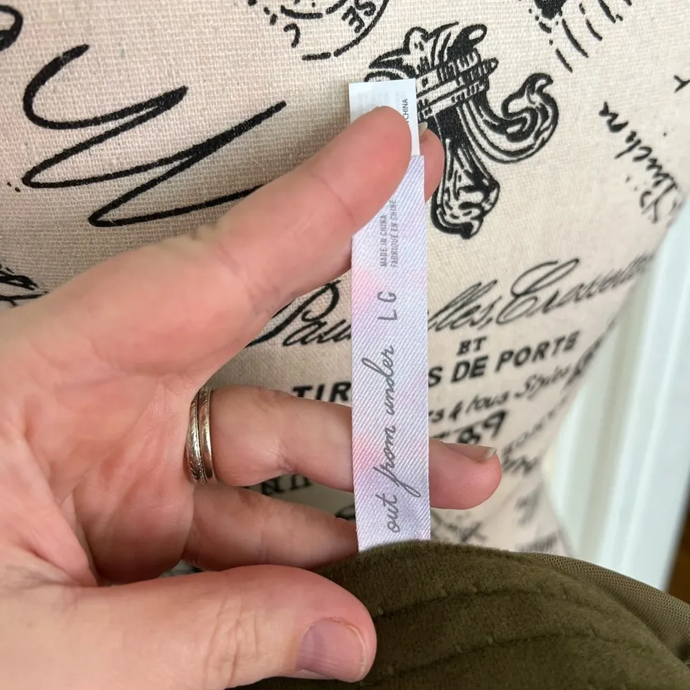 Out‎ From Under - Urban Outfitters -  Corset Top Olive Green Large NWOT - Image 8